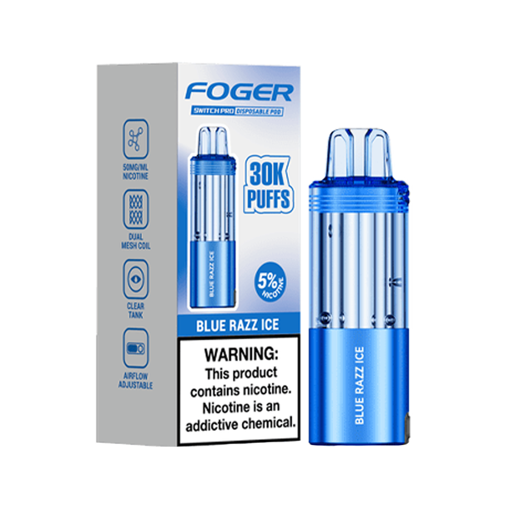 Foger Switch PRO 30K Disposable Pods - Blue Razz Ice