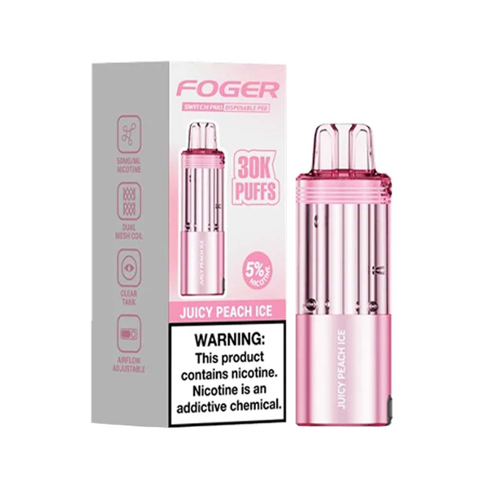 Foger Switch PRO 30K Disposable Pods - Juicy Peach Ice