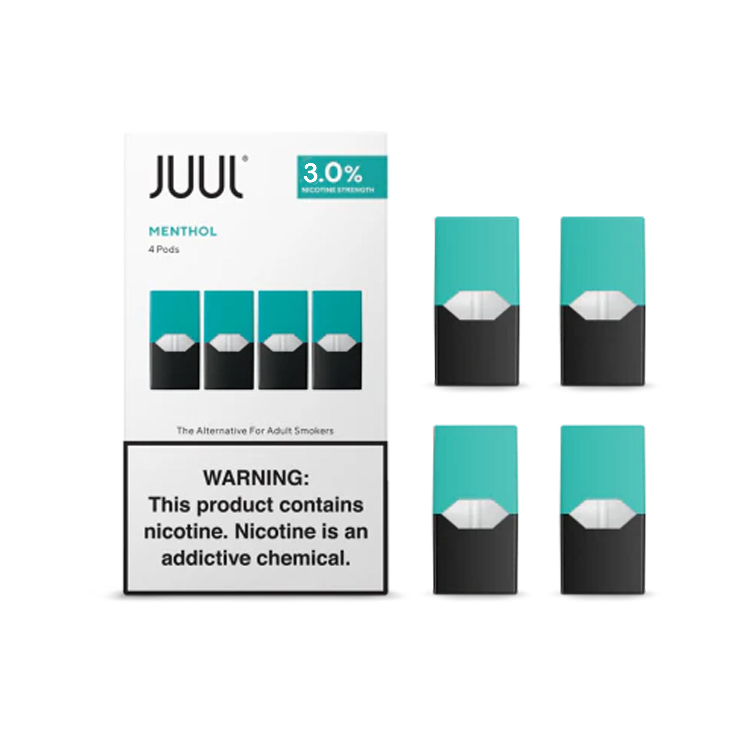 Juul Pod Menthol Flavor 3% 1 Pack - 4 Pods (Copy)
